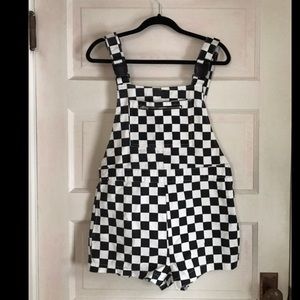 Checkerboard Overalls NWT